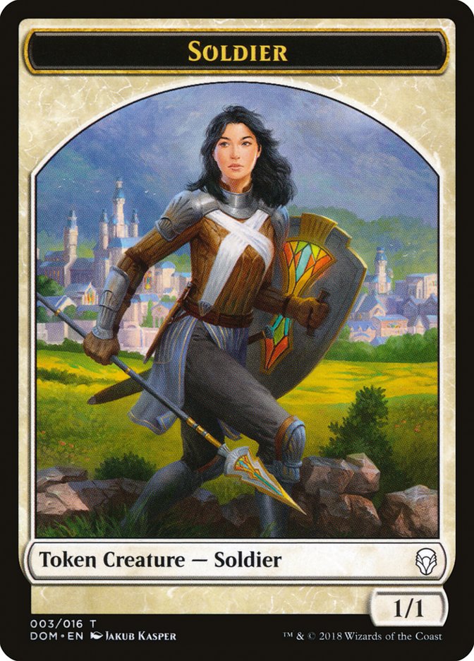 Soldier Token [Dominaria Tokens] | Silver Goblin