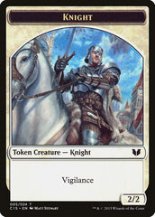 Knight (005) // Spirit (023) Double-Sided Token [Commander 2015 Tokens] | Silver Goblin