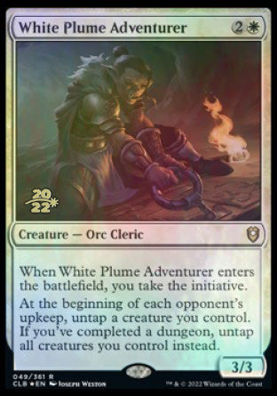 White Plume Adventurer [Commander Legends: Battle for Baldur's Gate Prerelease Promos] | Silver Goblin