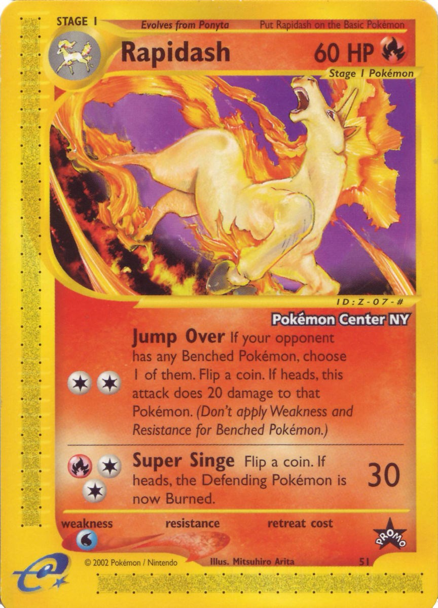 Rapidash (51) (Pokemon Center NY Promo) [Wizards of the Coast: Black Star Promos] | Silver Goblin