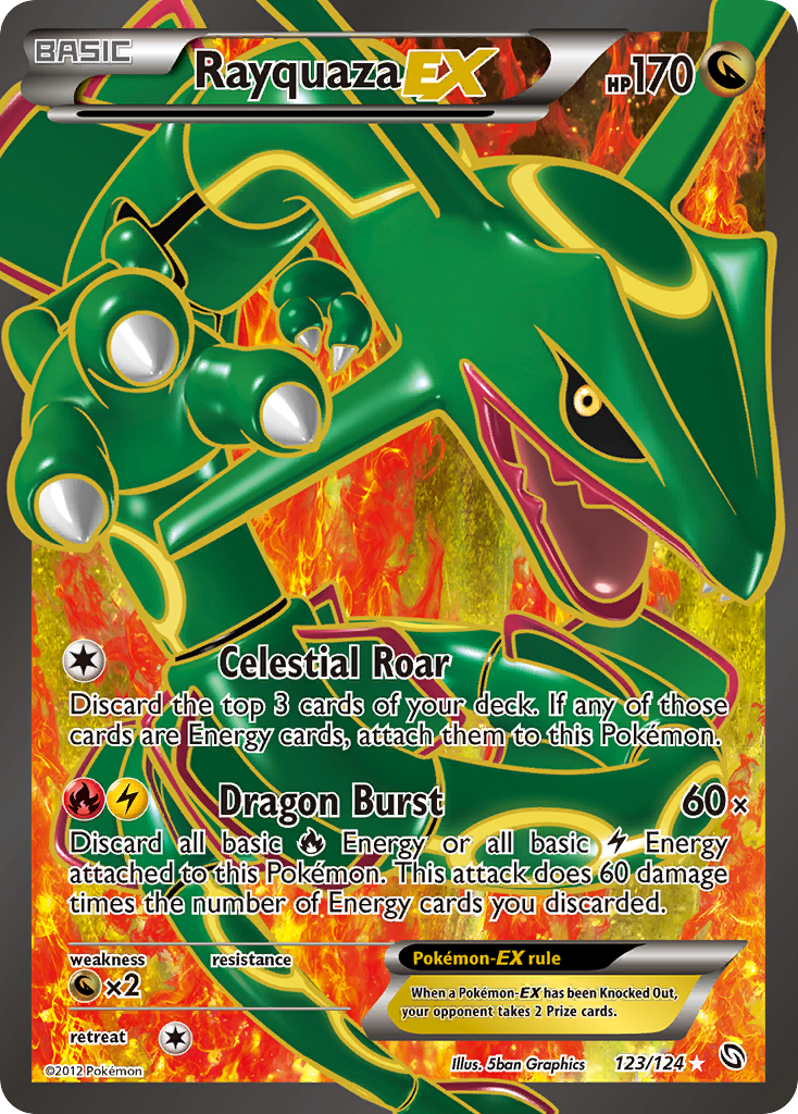 Rayquaza EX (123/124) [Black & White: Dragons Exalted] | Silver Goblin