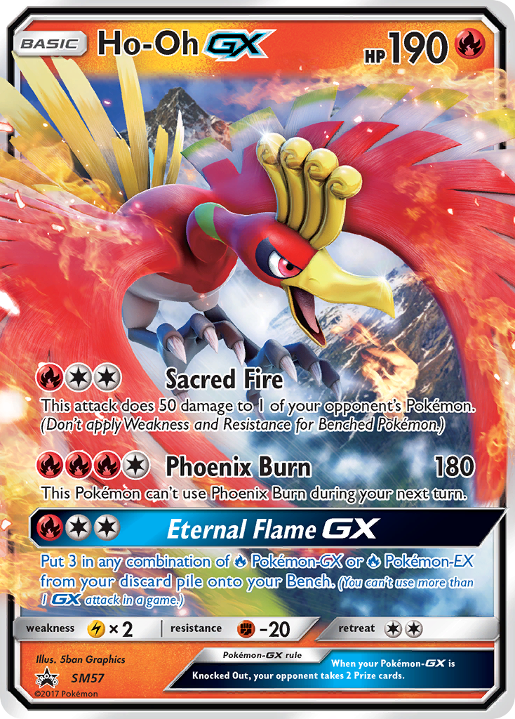 Ho-Oh GX (SM57) [Sun & Moon: Black Star Promos] | Silver Goblin