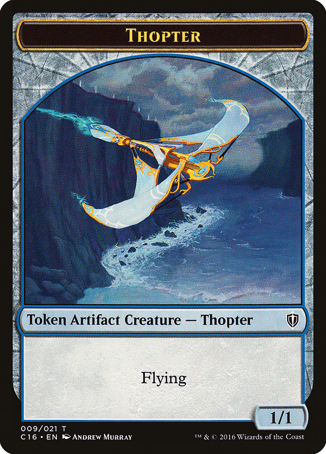 Daretti, Scrap Savant Emblem // Thopter Double-Sided Token [Commander 2016 Tokens] | Silver Goblin