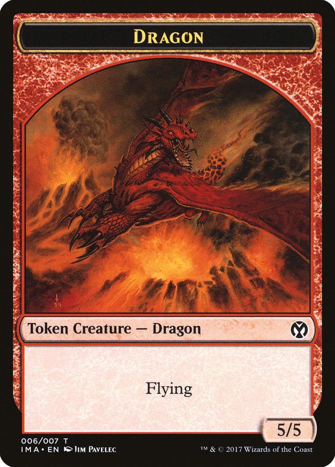Dragon Token (006/007) [Iconic Masters Tokens] | Silver Goblin