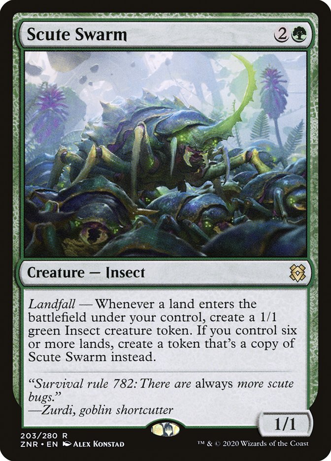 Scute Swarm [Zendikar Rising] | Silver Goblin