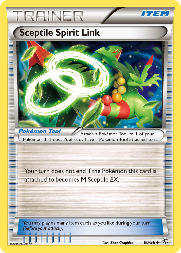 Sceptile Spirit Link (80/98) [XY: Ancient Origins] | Silver Goblin