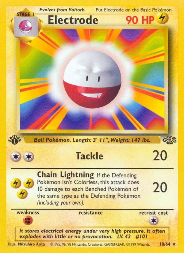 Electrode (18/64) [Jungle 1st Edition] | Silver Goblin