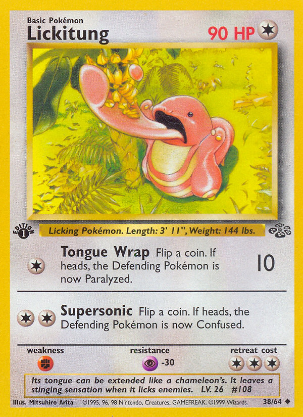 Lickitung (38/64) [Jungle 1st Edition] | Silver Goblin