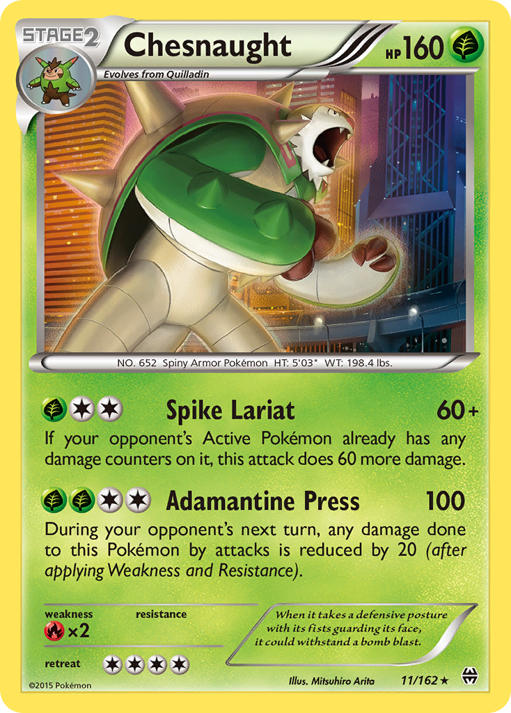 Chesnaught (11/162) [XY: BREAKthrough] | Silver Goblin