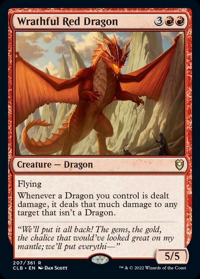 Wrathful Red Dragon [Commander Legends: Battle for Baldur's Gate] | Silver Goblin