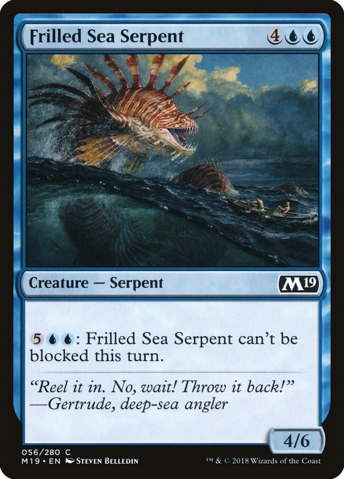 Frilled Sea Serpent [Core Set 2019] | Silver Goblin