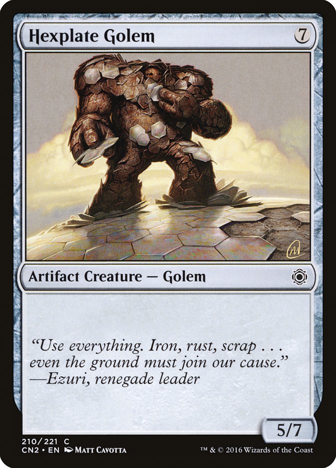 Hexplate Golem [Conspiracy: Take the Crown] | Silver Goblin