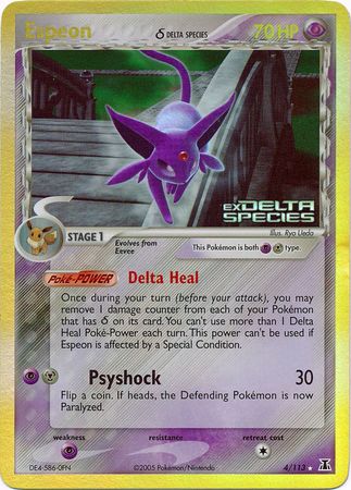 Espeon (4/113) (Delta Species) (Stamped) [EX: Delta Species] | Silver Goblin