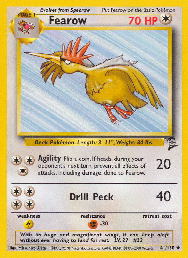 Fearow (41/130) [Base Set 2] | Silver Goblin