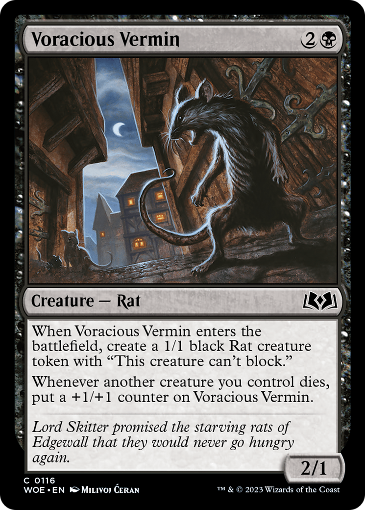 Voracious Vermin [Wilds of Eldraine] | Silver Goblin