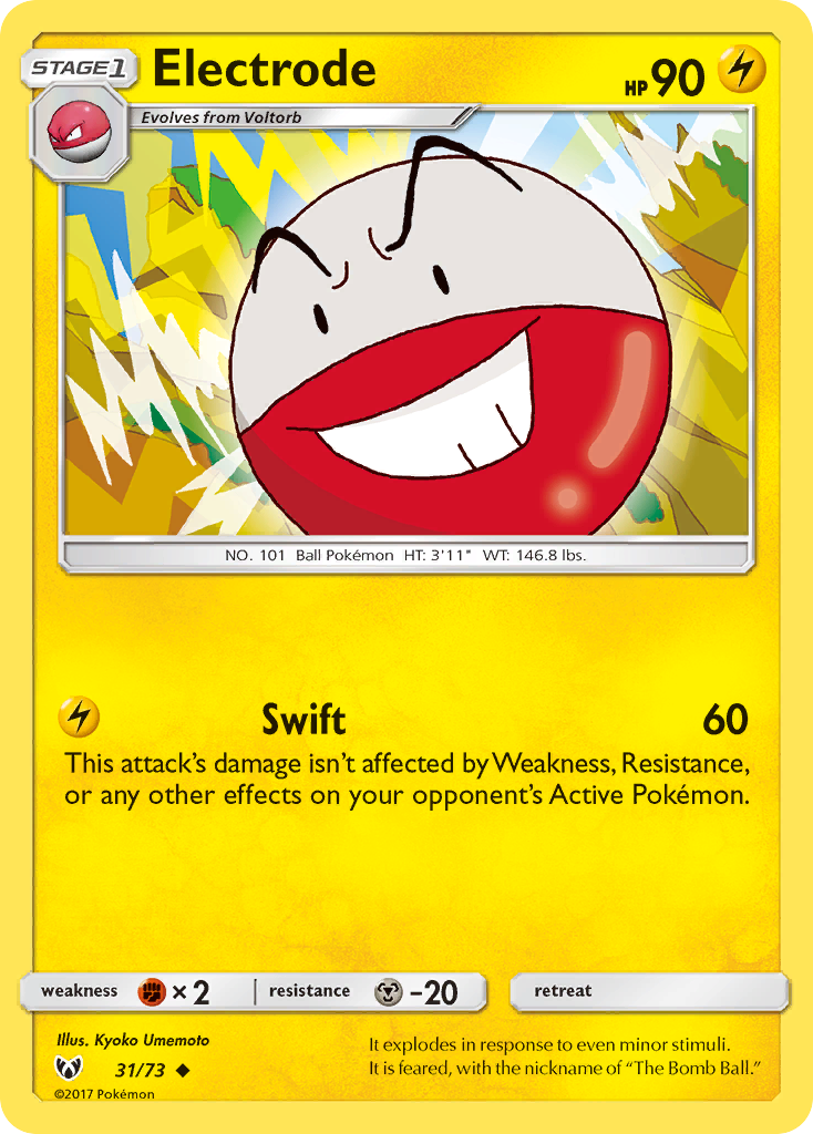 Electrode (31/73) [Sun & Moon: Shining Legends] | Silver Goblin