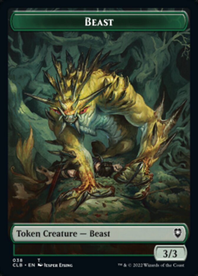 Satyr // Beast Double-Sided Token [Commander Legends: Battle for Baldur's Gate Tokens] | Silver Goblin