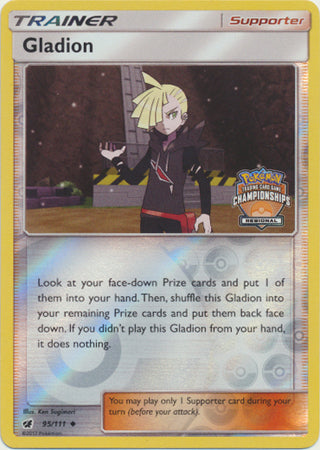 Gladion (95/111) (Regional Championship Promo) [Sun & Moon: Crimson Invasion] | Silver Goblin