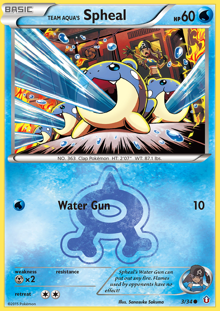 Team Aqua's Spheal (3/34) [XY: Double Crisis] | Silver Goblin