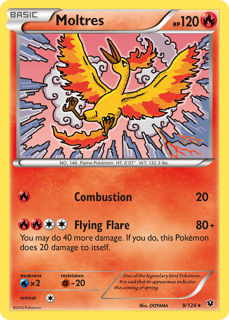 Moltres (9/124) [XY: Fates Collide] | Silver Goblin