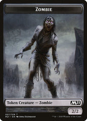 Treasure // Zombie Double-Sided Token [Core Set 2021 Tokens] | Silver Goblin