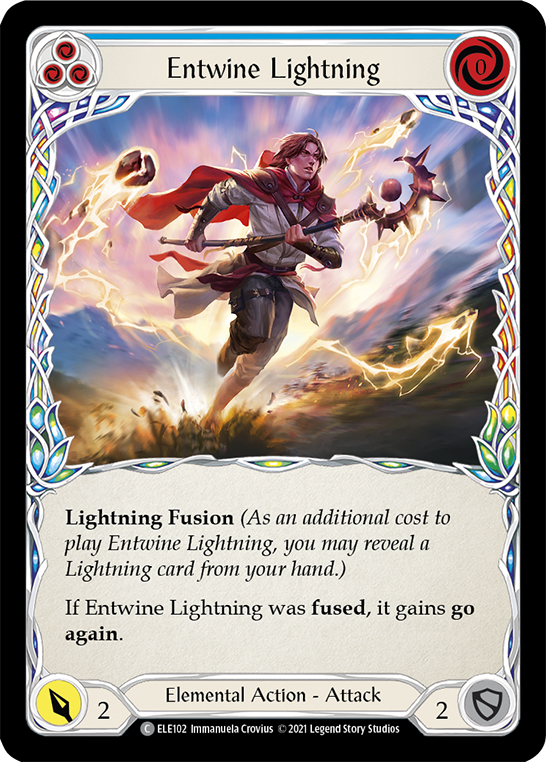 Entwine Lightning (Blue) [ELE102] (Tales of Aria)  1st Edition Normal | Silver Goblin