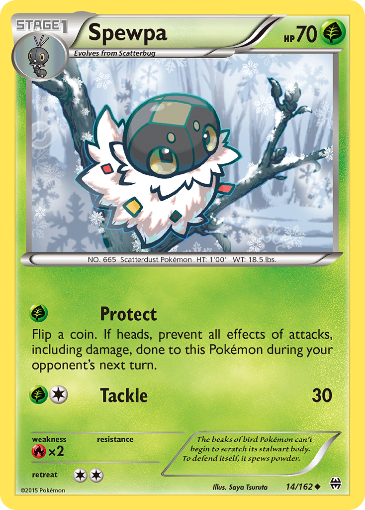 Spewpa (14/162) [XY: BREAKthrough] | Silver Goblin