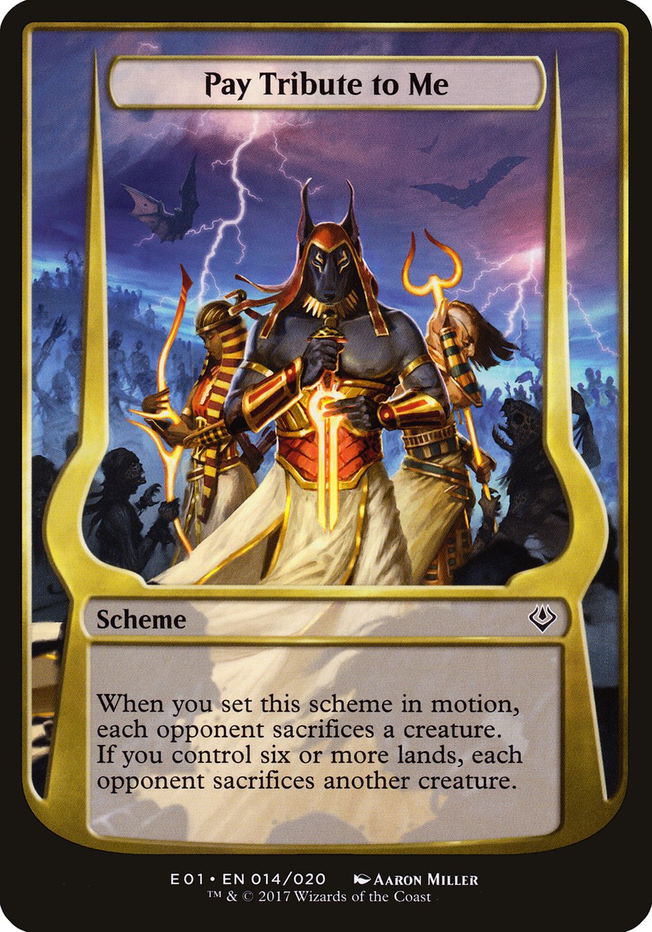 Pay Tribute to Me (Schemes) [Archenemy: Nicol Bolas Schemes] | Silver Goblin