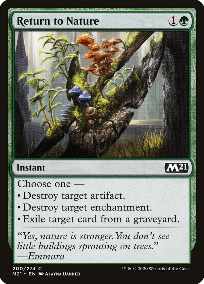 Return to Nature [Core Set 2021] | Silver Goblin