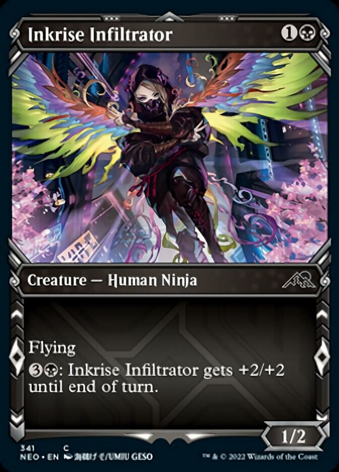 Inkrise Infiltrator (Showcase Ninja) [Kamigawa: Neon Dynasty] | Silver Goblin