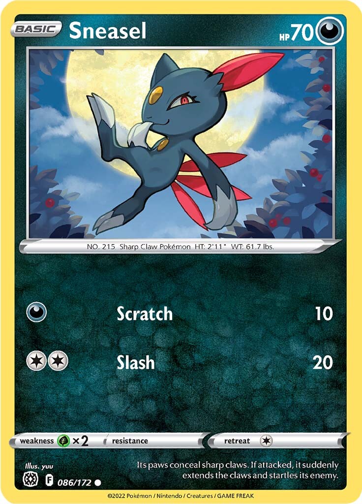 Sneasel (086/172) [Sword & Shield: Brilliant Stars] | Silver Goblin