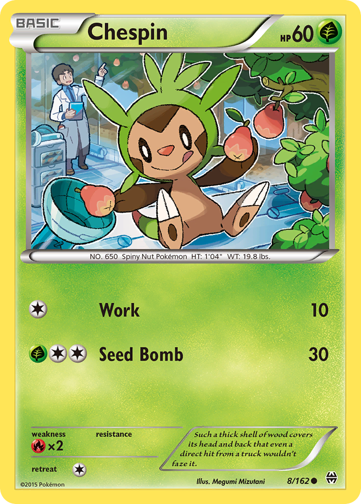 Chespin (8/162) [XY: BREAKthrough] | Silver Goblin