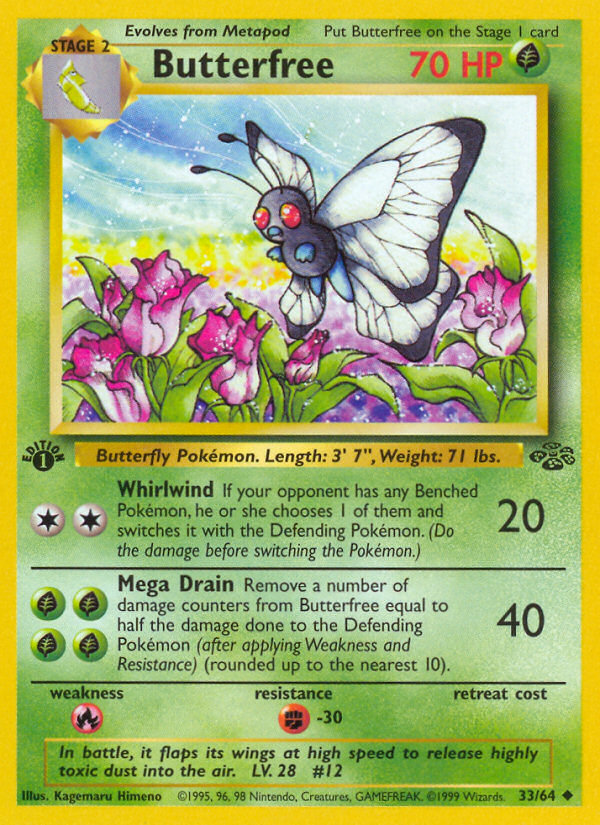 Butterfree (33/64) [Jungle 1st Edition] | Silver Goblin