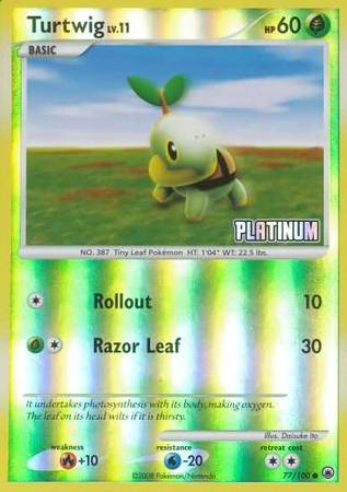 Turtwig (77/100) [Burger King Promos: 2009 Collection] | Silver Goblin