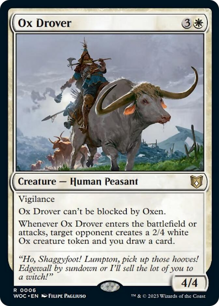 Ox Drover [Wilds of Eldraine Commander] | Silver Goblin