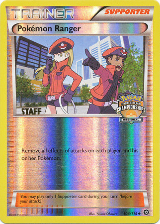 Pokemon Ranger (104/114) (Regional Championship Promo Staff) [XY: Steam Siege] | Silver Goblin