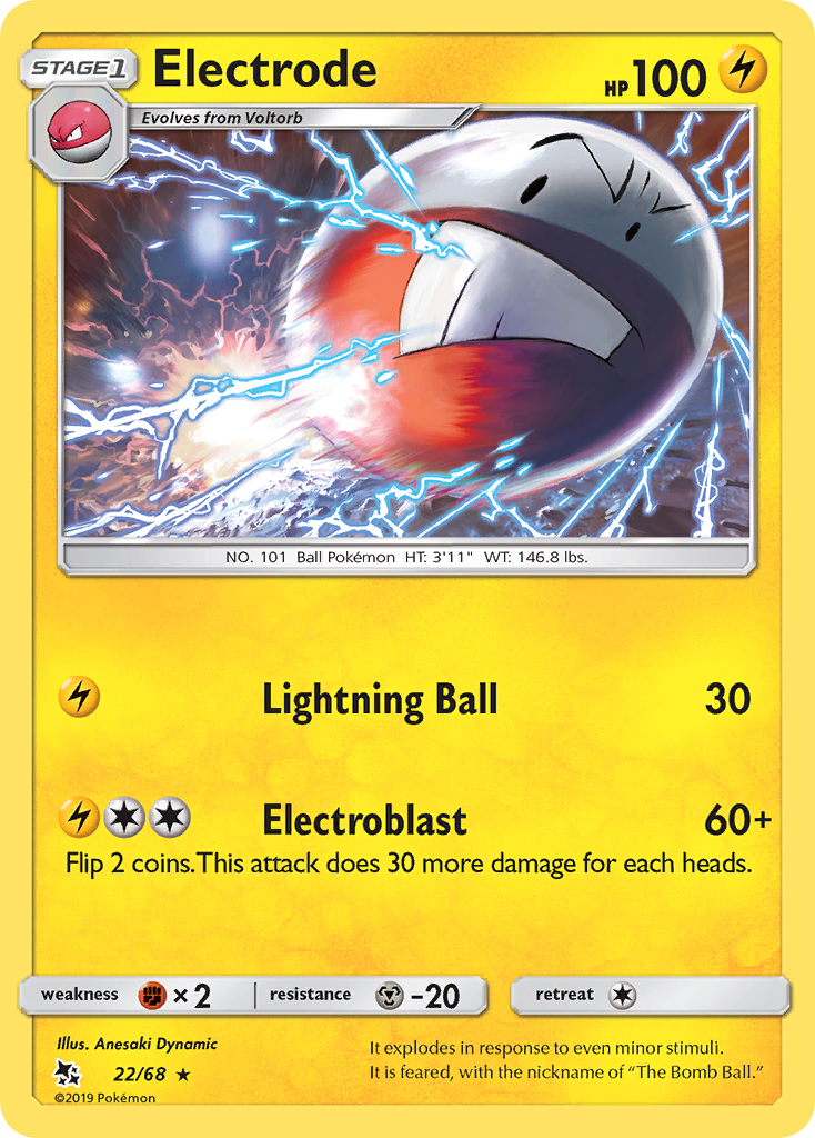 Electrode (22/68) [Sun & Moon: Hidden Fates] | Silver Goblin