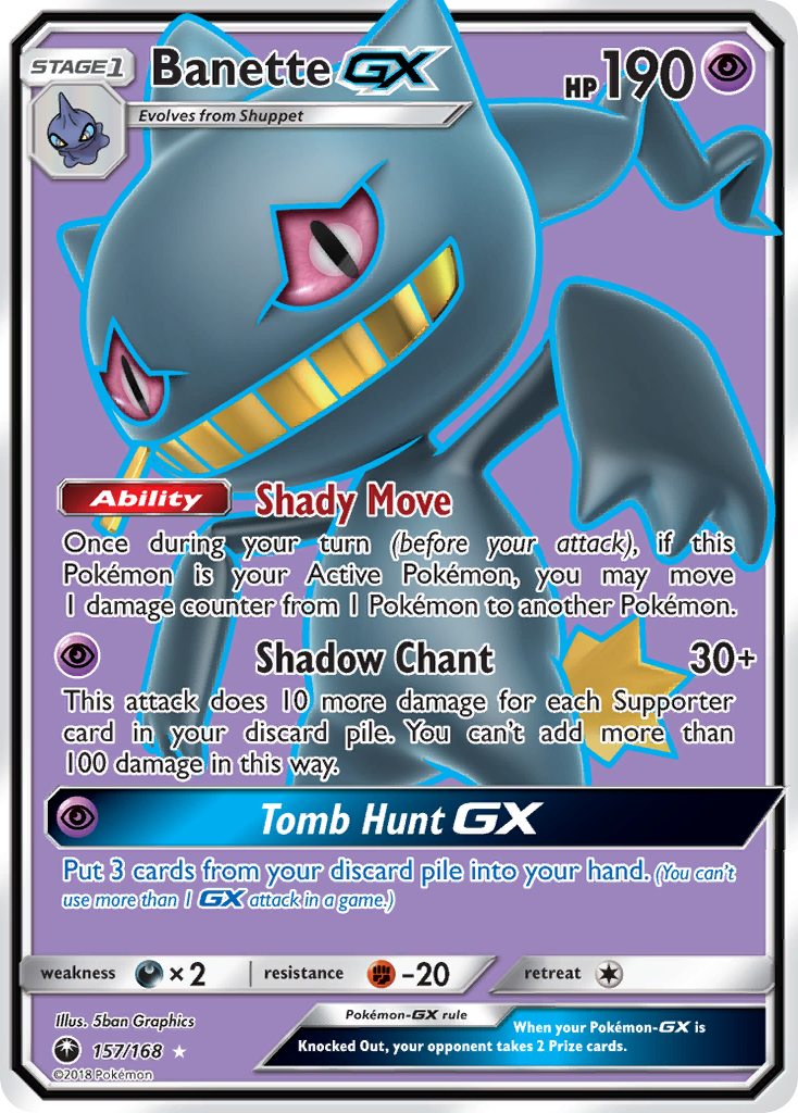 Banette GX (157/168) [Sun & Moon: Celestial Storm] | Silver Goblin