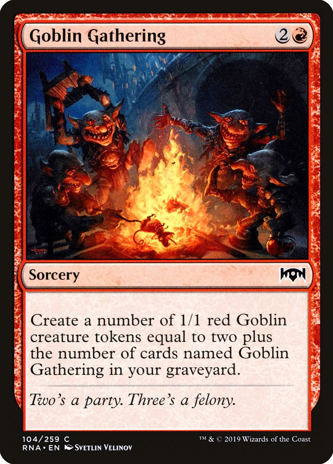 Goblin Gathering [Ravnica Allegiance] | Silver Goblin