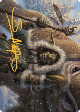 Owlbear Shepherd Art Card (Gold-Stamped Signature) [Commander Legends: Battle for Baldur's Gate Art Series] | Silver Goblin