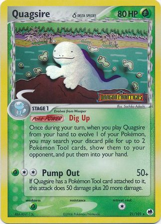 Quagsire (21/101) (Delta Species) (Stamped) [EX: Dragon Frontiers] | Silver Goblin