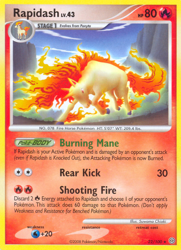 Rapidash (22/100) [Diamond & Pearl: Stormfront] | Silver Goblin