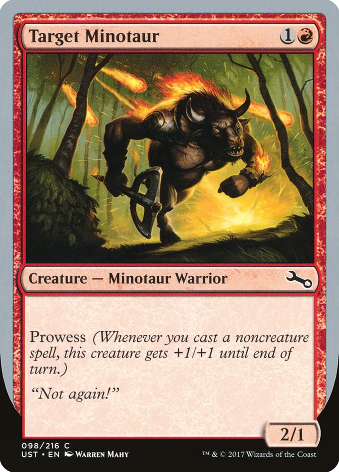 Target Minotaur (Fire Art) [Unstable] | Silver Goblin