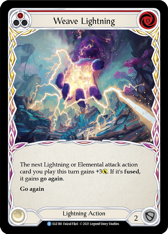 Weave Lightning (Red) [ELE180] (Tales of Aria)  1st Edition Normal | Silver Goblin