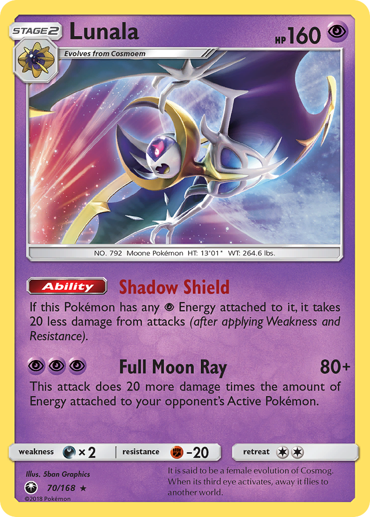 Lunala (70/168) [Sun & Moon: Celestial Storm] | Silver Goblin