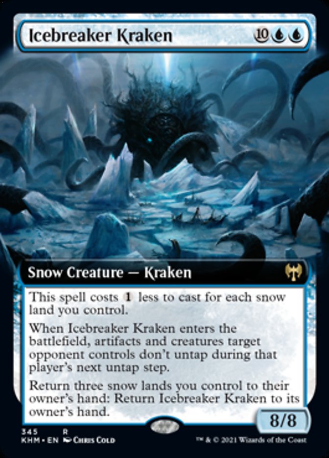 Icebreaker Kraken (Extended Art) [Kaldheim] | Silver Goblin