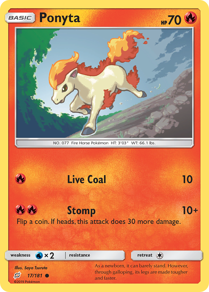 Ponyta (17/181) [Sun & Moon: Team Up] | Silver Goblin