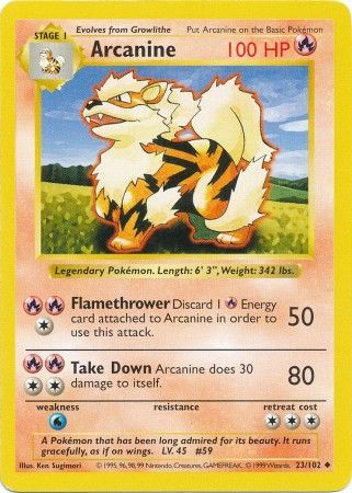 Arcanine (23/102) [Base Set Shadowless Unlimited] | Silver Goblin