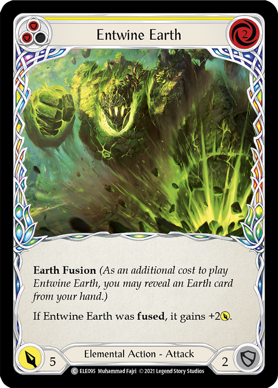 Entwine Earth (Yellow) [ELE095] (Tales of Aria)  1st Edition Normal | Silver Goblin