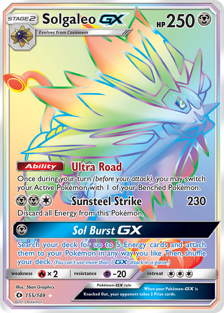 Solgaleo GX (155/149) [Sun & Moon: Base Set] | Silver Goblin